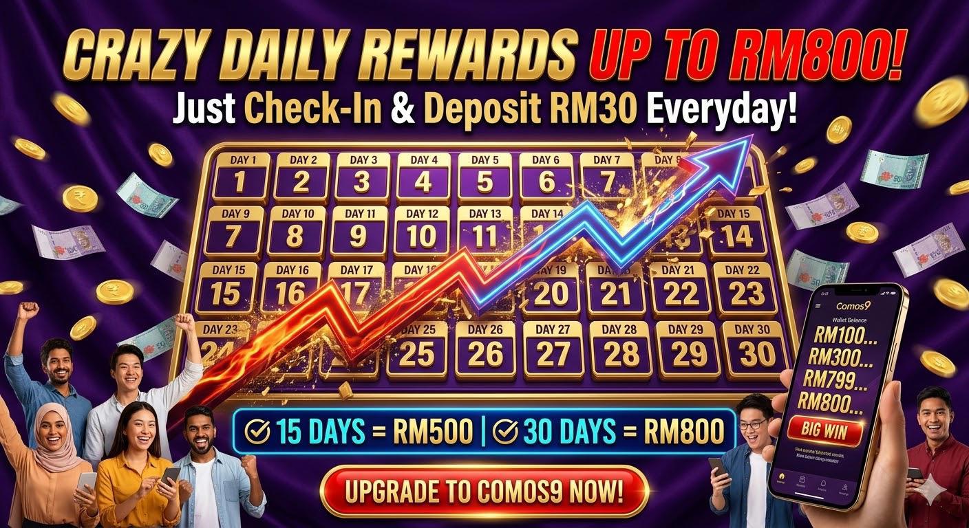 From CEO99 to Comos9: Claim Your RM800 Daily Check-in Bonus